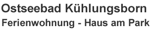 fewo kuehlungsborn